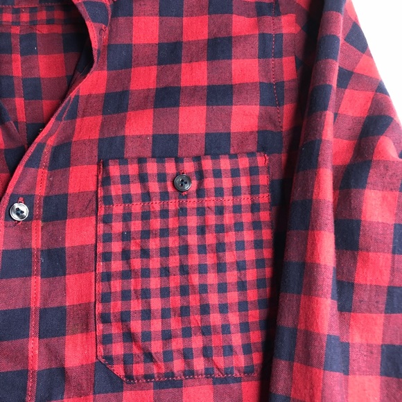 Red checkered Ben Sherman preloved button down - Picture 3 of 7